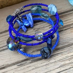 Wrap Bracelet handcrafted with freshwater pearls